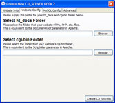 Create New CD_SERVER - Website Configuration